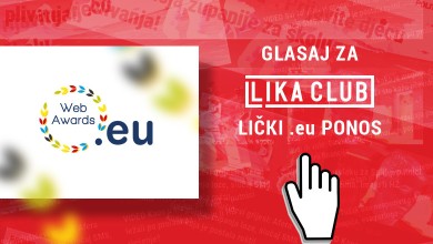 Photo of Portal Lika Club nominiran za .EU Web Awards u kategoriji medija, ovako možete glasati