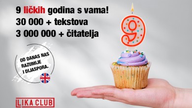 Photo of Punih 9 godina rada Lika Cluba! Prošle godine povijesno priznanje, a od danas nas čitate i na engleskom