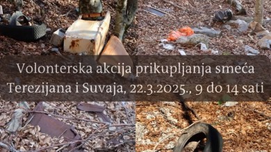 Photo of Pridružite se volonterskoj akciji čišćenja Terezijane i Suvaje